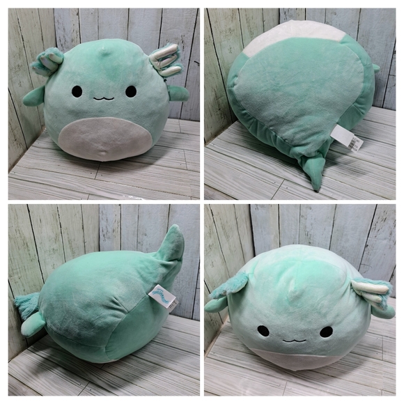 Kellytoy Squishmallows "Anastasia Axoloti" Sm/Med 11"t Mint Green Plush Toy Doll - Picture 3 of 7